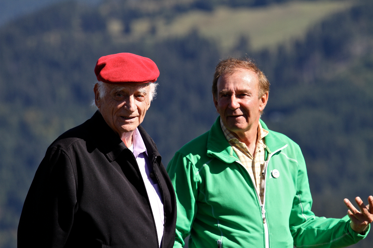 Michel Serres et Yvan Estienne. Photo P. Arpin